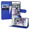 Apple iPhone 7 Plus Δερμάτινη Θήκη Πορτοφόλι Και Πίσω Κάλυμμα Σιλικόνης Μπλέ OEM