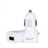Golf USB Φορτιστής Αυτοκινήτου 5V 1A Λευκό GF-C02 Golf USB Φορτιστής Αυτοκινήτου 5V 1A Λευκό GF-C02