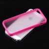 Iphone 4 4S TPU bumper Frame Matte clear back hard case cover Magenta ΟΕΜ Iphone 4 4S TPU bumper Frame Matte clear back hard case cover Magenta ΟΕΜ