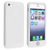 iPhone 5 Silicone Case with home button - White iPhone 5 Silicone Case with home button - White