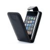 Μαύρη δερμάτινη θήκη Flip-Open για iPhone 3G/3GS