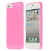 Θήκη πίσω κάλυμμα για iPhone 5 Matt 0.3mm SUPER SLIM Ρόζ Θήκη πίσω κάλυμμα για iPhone 5 Matt 0.3mm SUPER SLIM Ρόζ
