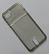 iPhone 5/5S - Θήκη TPU GEl Με Υποδοχή Πιστωτικής Κάρτας Γκρί (ΟΕΜ)