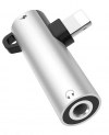 Αντάπτορας Handsfree Hoco LS21 Lightning σε 3.5 mm Θηλυκό Ασημί Αντάπτορας Handsfree Hoco LS21 Lightning σε 3.5 mm Θηλυκό Ασημί
