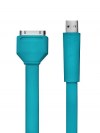 Data & Charge Flat Cable για iPhone 3G/ 3GS 4/ 4S, iPod / iPad - Light Blue Data & Charge Flat Cable για iPhone 3G/ 3GS 4/ 4S, iPod / iPad - Light Blue