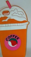Θήκη Case Apple Iphone 4/4S/5 3d Coffe cup Orange (OEM) Θήκη Case Apple Iphone 4/4S/5 3d Coffe cup Orange (OEM)