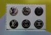 Home Button Stickers for iPad iPod iPhone - Fashion Designers Home Button Stickers for iPad iPod iPhone - Fashion Designers