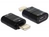 DELOCK Μετατροπέας micro USB B θηλ. 8pin Lightning αρσ. 65492 DELOCK Μετατροπέας micro USB B θηλ. 8pin Lightning αρσ. 65492