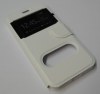 Apple iPhone 7 Θήκη Δερμάτινη Θήκη Με Παραθυράκια Και Πίσω Κάλυμμα Σιλικόνης Λευκό OEM