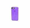iPhone 5/5S Silicone Case Back Cover Glow Purple