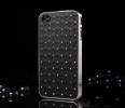 Luxury Bling Diamond Crystal Hard Back Case Cover for Apple iPhone 4/4S (Black)