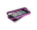 New Stylish Bumper Series Case Cover for iPhone 4G 4S (Black & Pink)