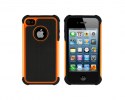 Stylish Dual Color Series Orange Case for iPhone 4G / 4S