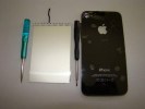 iPhone 4S Back Glass with Glowing Apple Logo (Black) (Repair Parts)