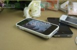 Vser Protective Bumper Frame Case for iPhone 4G / 4Gs / CDMA (White / Clear)