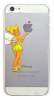 Apple iPhone 5/5S - Plastic Case Back Cover Transparent White With Logo Tinker Bell (OEM)
