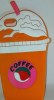 Θήκη Case Apple Iphone 4/4S/5 3d Coffe cup Orange (OEM)