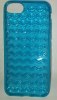 Θήκη Case Apple Iphone 6/6s clear Blue with wavy designs (OEM)
