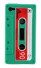 Unique Protective Retro Cassette Tape Silicon Case for iPhone 4 - Πράσινο (OEM)