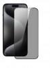 Full Face Full Glue PRIVACY Black Αντιχαρακτικό Γυαλί 9H Tempered Glass Προστατευτικό Οθόνης για iPHONE 15 Pro Max - ΜΑΥΡΟ