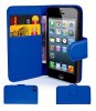iPhone 4S Flip Leather Side Case - Blue (OEM) Version