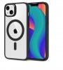 Leewello Silicone Back Cover (Clear/Black) for iPhone 15 Pro (iPhone 15 PRO)