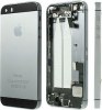Black Full Metal Battery Cover for iPhone 5s (OEM) (Mettalic) (Repair Parts)
