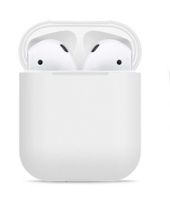AirPods Case Protective Silicone Cover and Skin for Apple Airpods Charging Case White