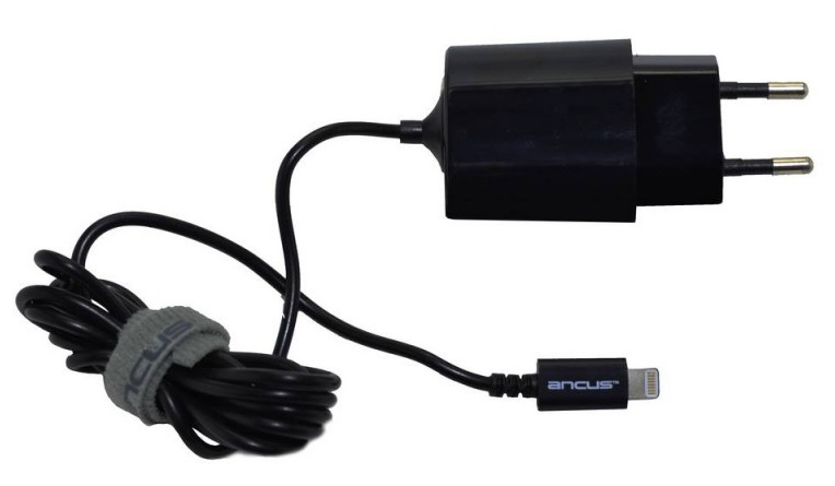 Ancus Travel Charger for Apple Plus/iPod Lightning Apple Certified MFI 5V 1000 mAh (iPhone5/5S/5C/6/6)