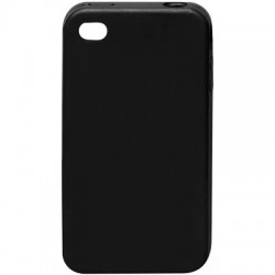 Μαύρη θήκη σιλικόνης για Apple iPhone 4 OEM