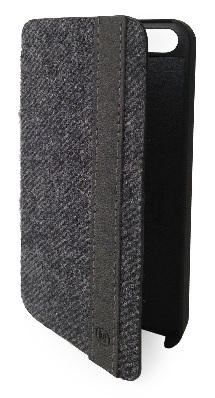 Apple iPhone 5/5S - Leather Book Case Grey UUIP5HB01 (UUnique London)