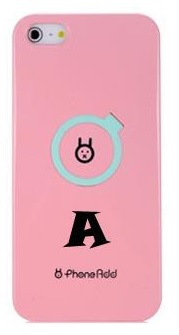 Apple iPhone 5/5S -  Plastic Case Back Cover Phoneadd Ring Pink (OEM)