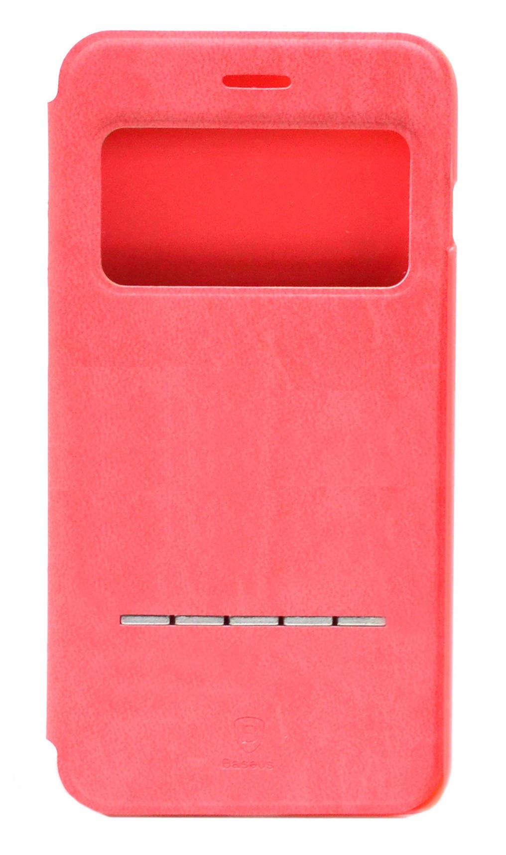 Apple iPhone 6 Plus - Θήκη Book S-View Baseus Terse Leather Με λειτουργία Swipe To Unlock Ρόζ (Baseus)