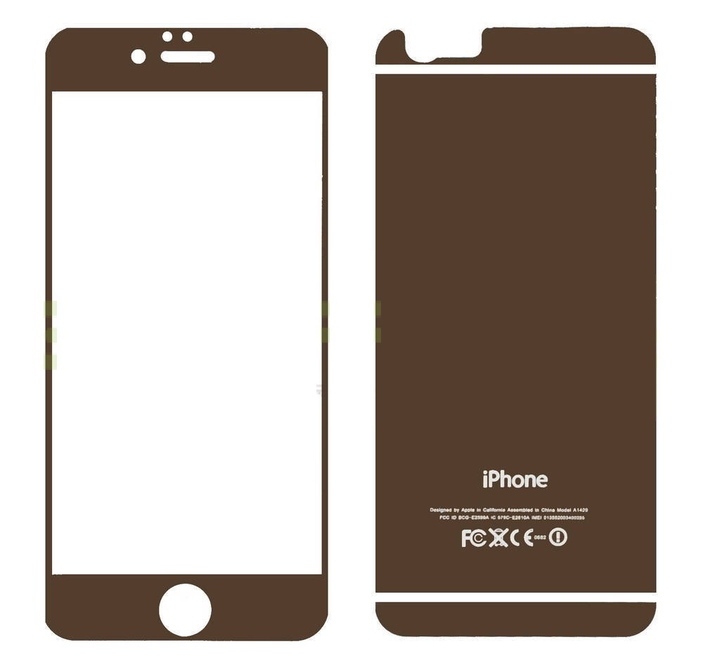 Apple iPhone 6 - Προστατευτικό Οθόνης Premium Tempered Glass Colorful Nano Slim Front-Back 0.2 mm 9H  Μώβ (Ancus)
