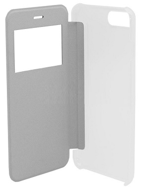 Apple iPhone 7 Plus Case Flip S View Trans inos White