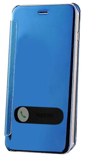 Ancus Mirror Clear View Book Case for Apple iPhone 6 (4.7-inch) (Blue) (Ancus)