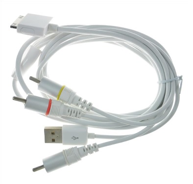 AV & USB Cable for iPhone and iPod