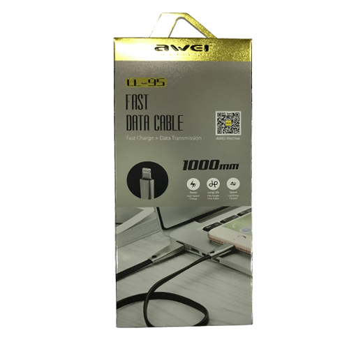 Awei CL-95 Fast Data Lightning Cable for iPhone (1000mm) White (Awei) Charger