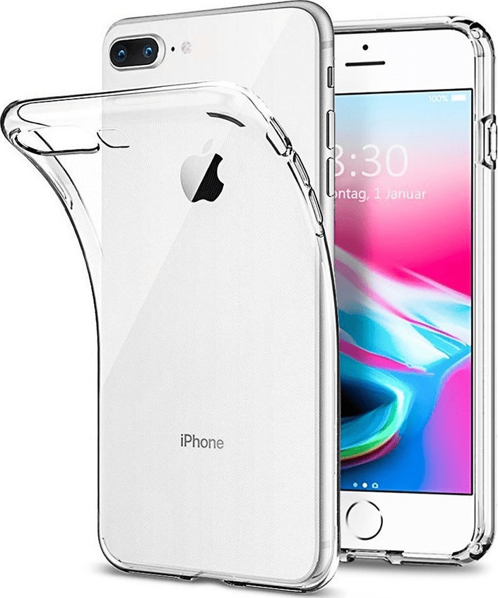 Back Cover Σιλικόνης 0.5mm Διάφανο (iPhone 8/7 Plus)