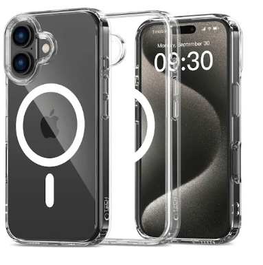 Clear Silicone Back Cover with MagSafe for iPhone 16 (OEM) (iPhone 16 )