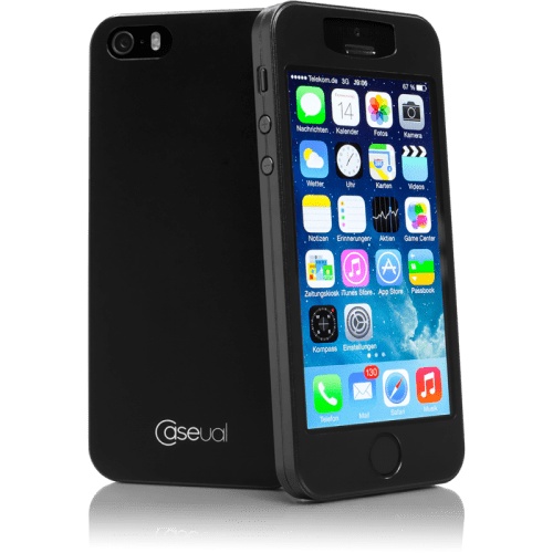 Caseual thinSkin Πλαστικό Κάλυμμα 0.4mm για iphone 5/5s Μαύρο TSIP5S-BLK