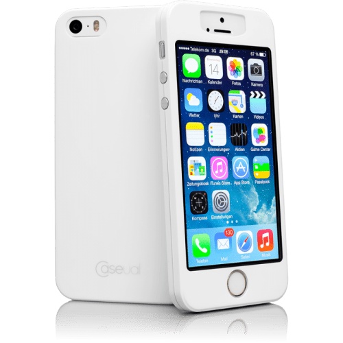 Caseual thinSkin Πλαστικό Κάλυμμα 0.4mm για iphone 5/5s Λευκό TSIP5S-WHT