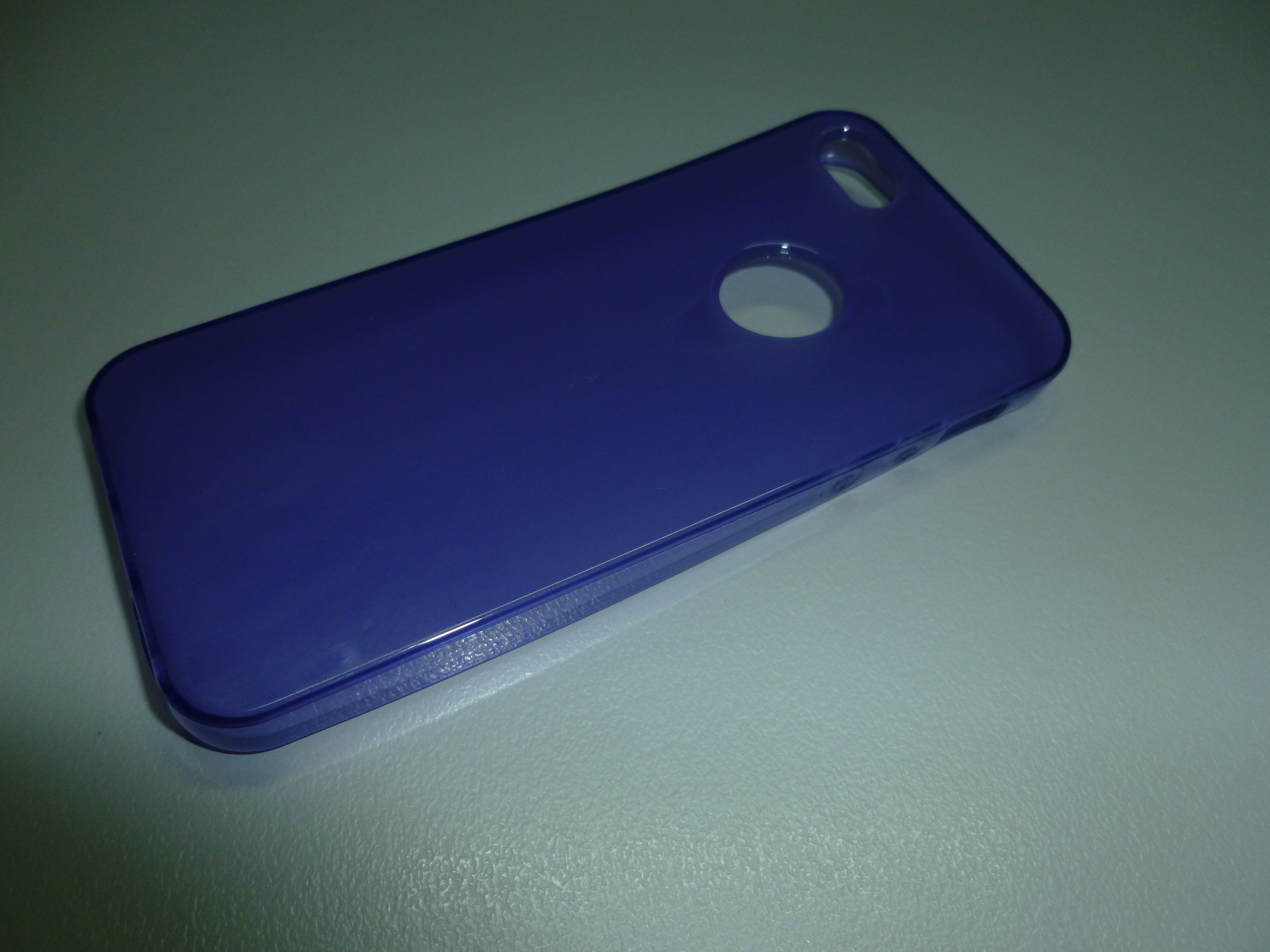 Clear Soft TPU Silicone Case for iPhone 5/5S/SE - Purple (I5SCP OEM)
