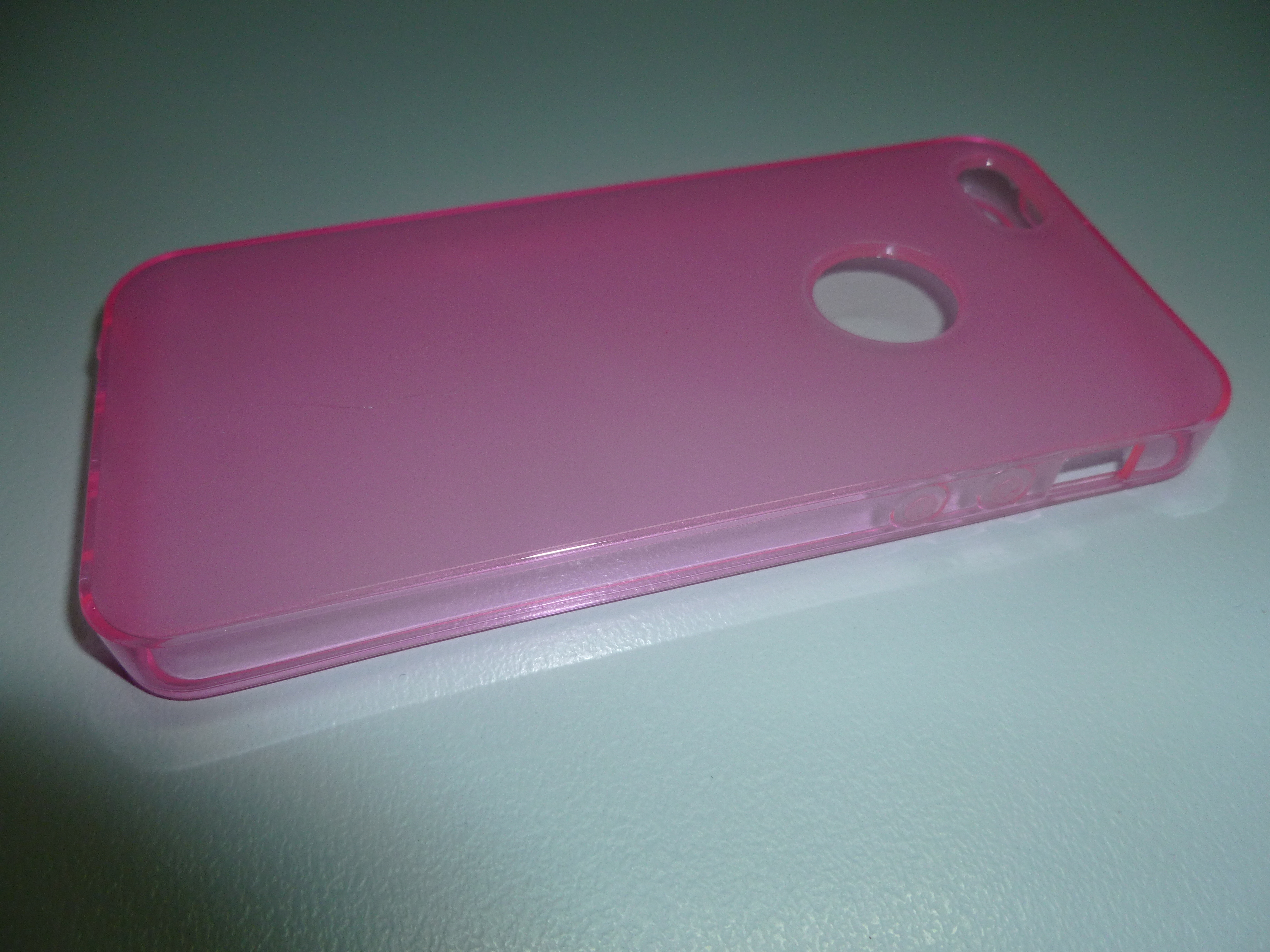 Clear Soft Flexible iPhone 5/5S TPU Silicone Case Mobile Cover - Pink  I5SCCP OEM