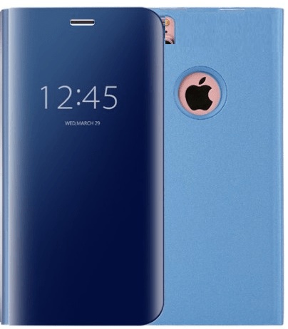 Mirror Clear View Cover Flip for  Apple iPhone 7G/8G Deep Blue  (OEM)