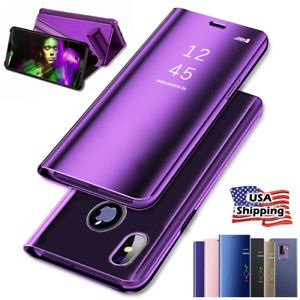 Θήκη Clear View για iphone XS MAX 6.5 inch  Μωβ (oem)