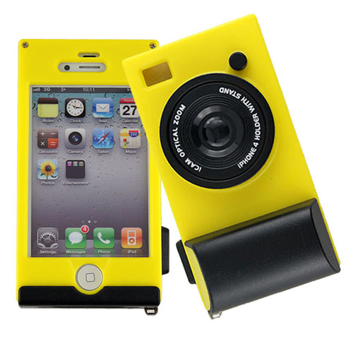 iCam Camera Case for iPhone 4 /4S Yellow