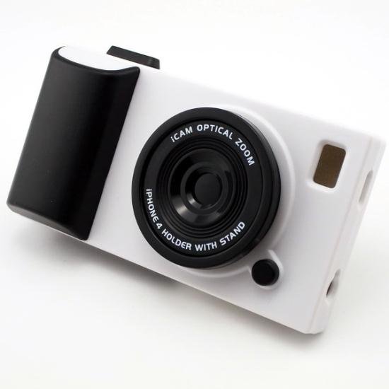 iCam Θήκη Φωτογραφική μηχανή για iPhone 4 / 4S Άσπρο