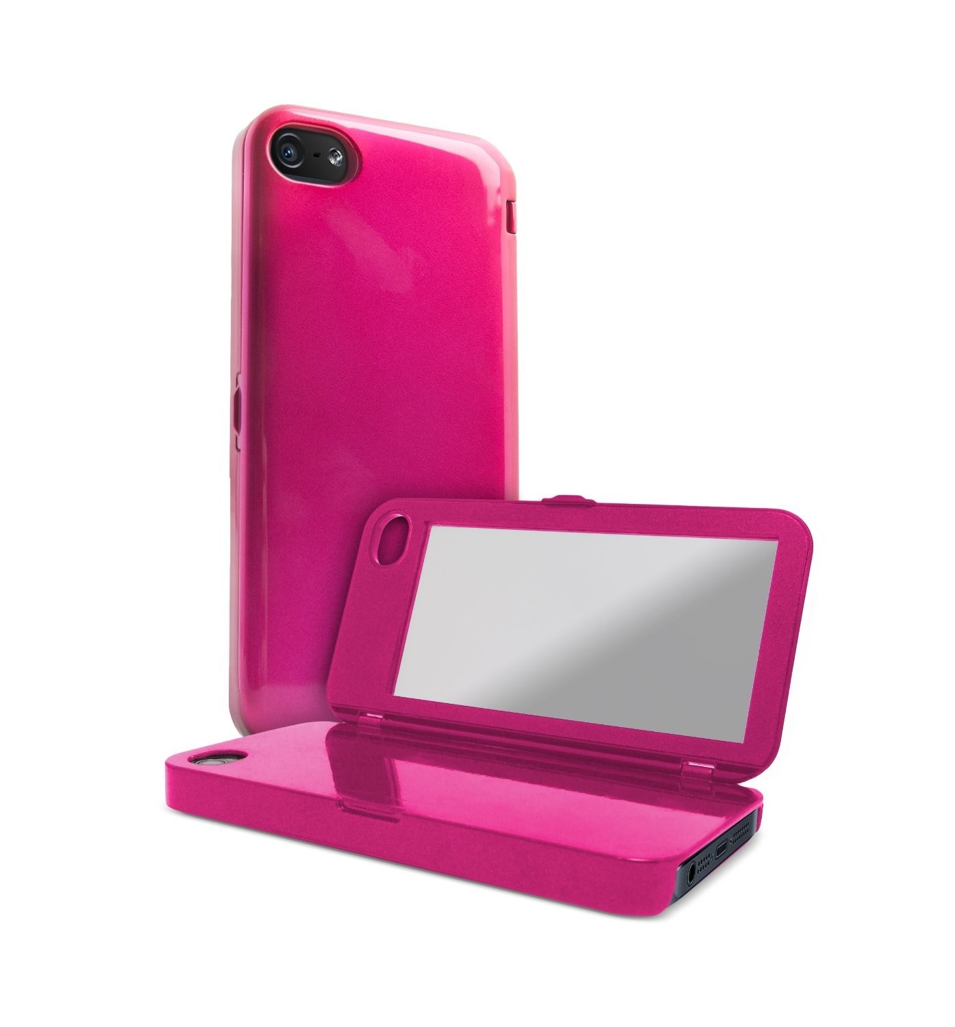 IFROGZ Glaze Plastic Back Cover Case with Mirror for iphone 5/5s Pink IP5GLZ-PNK