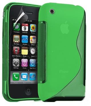 iPhone 3G / 3GS Gel Case S-Line TPU - Green